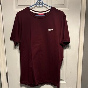 Arsenal Men's Maroon Crew Neck Short Sleeve Tee